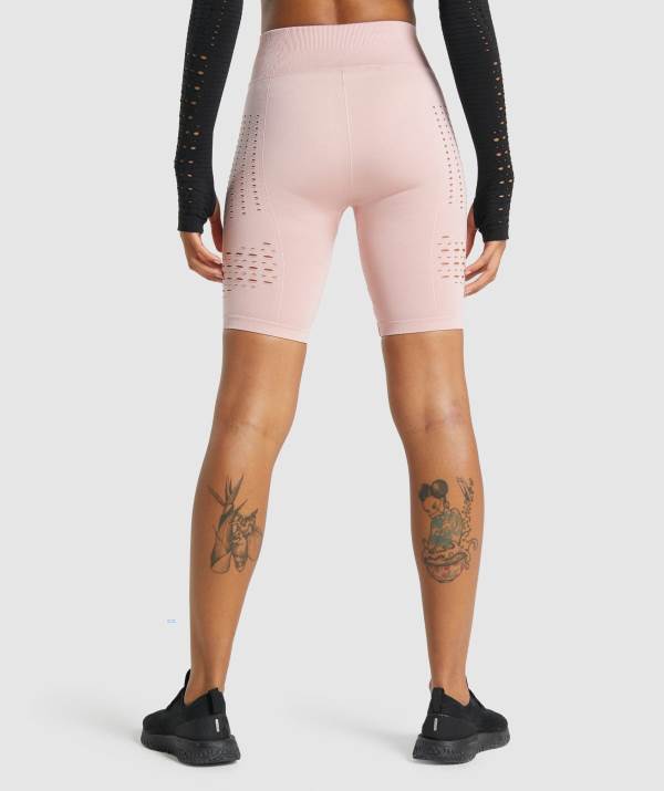 Damske Šortky Gymshark Glow Seamless Svetlo Ruzove | IR2041736